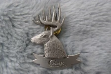 CASE XX KNIVES SIDE VIEW DEER BUCK CASE XX PEWTER HAT PIN NEW! Rare!