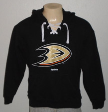 Anaheim Ducks Reebok Team NHL Black Hoodie Sweatshirt Men Medium