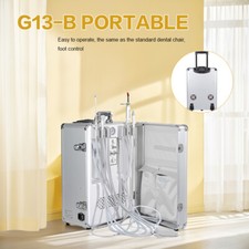 550W Portable Dental Suction Unit Mobile Treatment Machine with Air Compressor