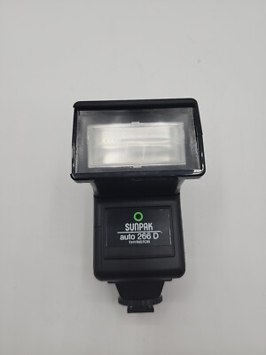 Sunpak Auto 266 D Thyristor Shoe Mount Camera Flash  Cannpn Dedicated Tested