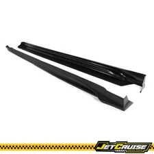 Fits 19-20 Mazda 3 Sedan Side Skirts Extension Rocker Panel Matte Black - PP