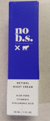 No B.S. RETINOL Night Cream   Aloe Vera Vitamin E Hyaluronic Acid   1 Fl  oz 