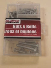 Tool Bench Hardware 145165 New Nuts and Bolts (QTY 15)