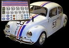 RC HERBIE 10th scale Decals stickers to fit Tamiya Sand Scorcher Beetle etc