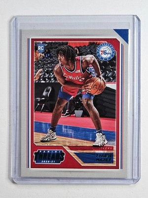 Tyrese Maxey 20-21 Chronicles Threads Green RC Rookie #76 76ers  