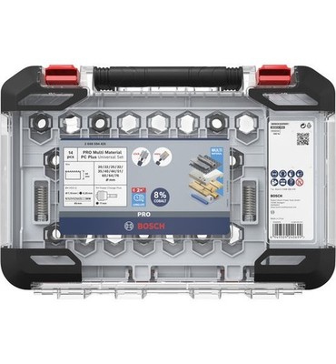 Bosch PRO Multi Material PC Plus Lochsägen-Set, 20, 64, 76 mm, 14-tlg.