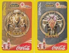 JOKERS - COCA-COLA  - 2  -  single vintage playing cards