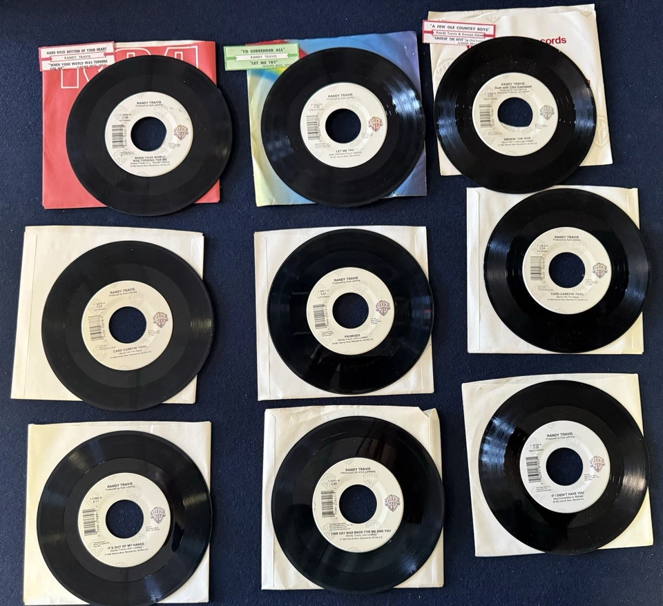 Randy Travis - COLLECTION OF 7" SINGLE - (LOT OF 9 A) / 45 RPM - Image 2 of 2
