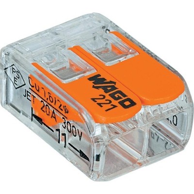 221-412 Lever-Nuts 2 Conductor Compact Connectors 200 PK