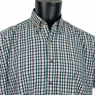 Pendleton USA Herren bunt kariertes Kurzarm Hemd reine Baumwolle M / L