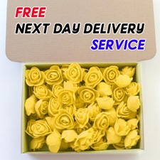 500 Foam Mini Roses WHOLESALE Heads Buds Small Flowers Wedding Home Party UK