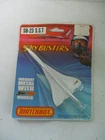 Matchbox Lesney Skybusters SB23 Supersonic Transport- wing label, blistercard
