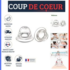 Protège-mamelons Niplette Welnove silicone transparent lot de 4 avec étui