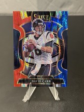 2025 Select David Carr Prizm Red and Blue Shock #50