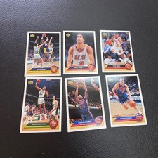 1992 Upper Deck Basketball Card Lot 6 Steve Smith Drazen Petrovic Sam Perkins