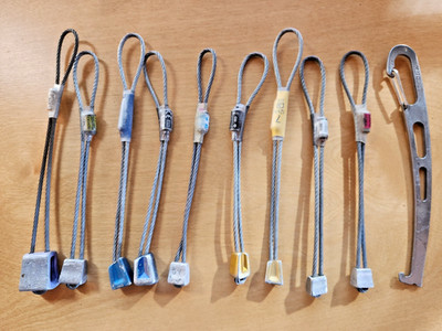 Nine Climbing Nuts + Metolius Nut Tool