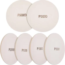 6 Pack Bowling Sanding Pads 5 Inch Grit 500 1000 1500 2000 3000 5000 round Bowli