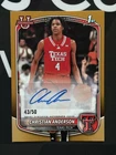 2025 Bowman University Christian Anderson gold autograph #/50