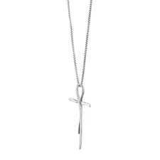 New Silpada 'Organic Cross' Pendant Necklace in Sterling Silver, 18" + 2"