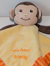 Garanimals Lovey My Best Friend Monkey Yellow Orange Security Blanket 86652 READ