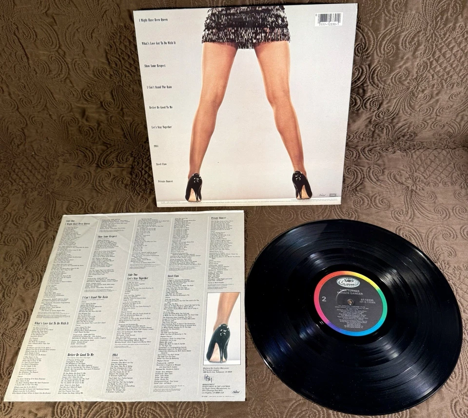 TINA TURNER "PRIVATE DANCER" 1983 Black VINYL 12” LP Record ST-12330 VG - Image 2 of 4