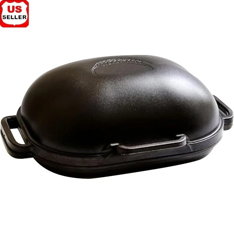 Ultimate Artisan Baking Pan W/ Inverted Design Cast Iron Pre-Seasoned Oven Safe