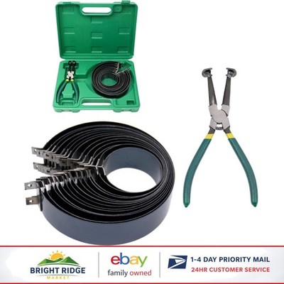 Automotive Piston Ring Compressor Kit with 14 Bands for Various Engine Types