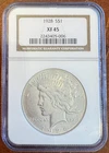 1928 NGC XF45 Peace Silver Dollar
