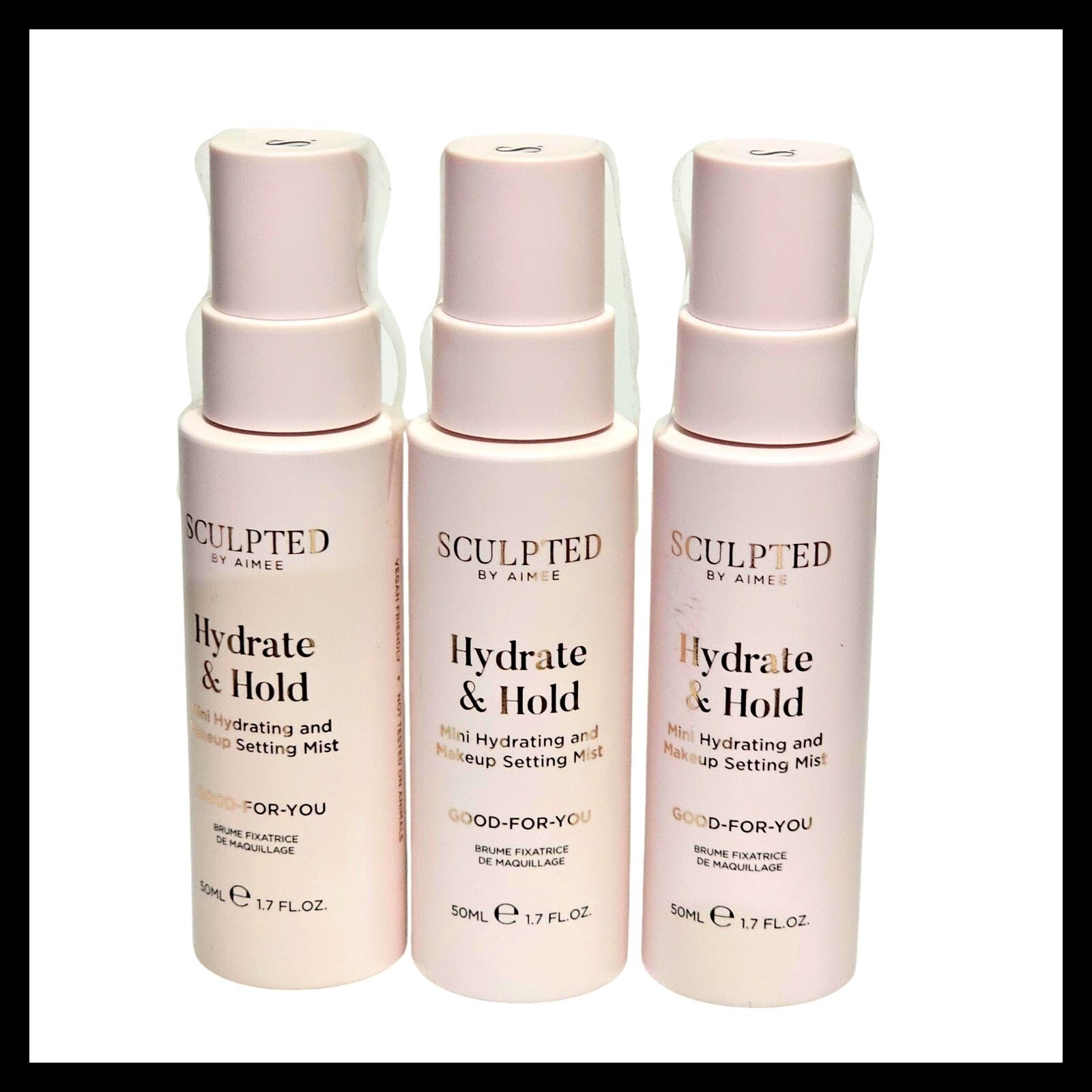 3 x Sculpted By Aimee Hydrate - Hold Hydrating Makeup Setting Mist 50ml Travel 6290₽