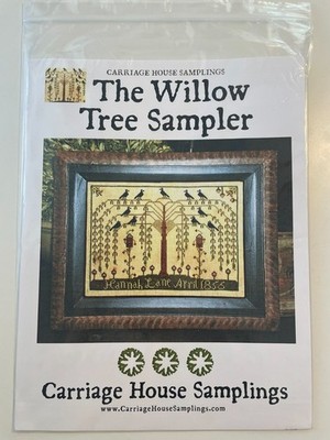 NEW Carriage House Samplings - Willow Tree Sampler Chart Kathy Barrick 2007