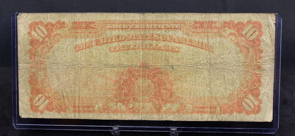 1922 Large Size $10 Gold Certificate VG (B145) - Image 2 of 2