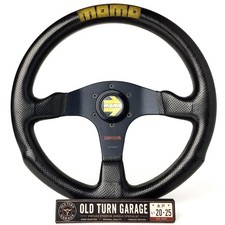 Momo Competition Steering Wheel 345mm Black Leather June 2001 Arrow Horn Button Momo Competition Steering Wheel 345mm Black Leather June 2001 Arrow Horn Button