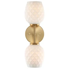 Designers Fountain D289M-2WS Dita 2 Light 17" Tall Wall Sconce - Gold