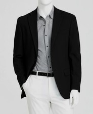Michael Kors Men's Black Solid Classic Blazer Sport-Coat Jacket Size 38R