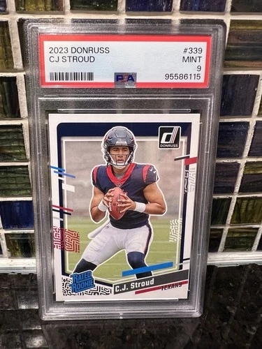 2023 Donruss Cj Stroud PSA 9 Rated Rookie Card #339 Houston Texans Mint