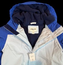 Lands End Kids Youth Squall Waterproof Insulated Blue Winter Coat Jacket Size 10