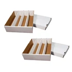 4-Row 3200-Count Trading Card Storage Boxes 2 Pack Monster Box for Sports Cards