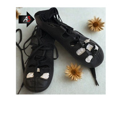 Irish black leather dance shoes.soft lightweight unisex dance footwear,