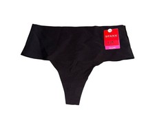 Spanx Women's Shaping Panties Black High-Waist Thong Shaper, Size L