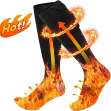 Electric Heated Socks Rechargeable 7500mAh Battery Men Women Winter Foot Warmer