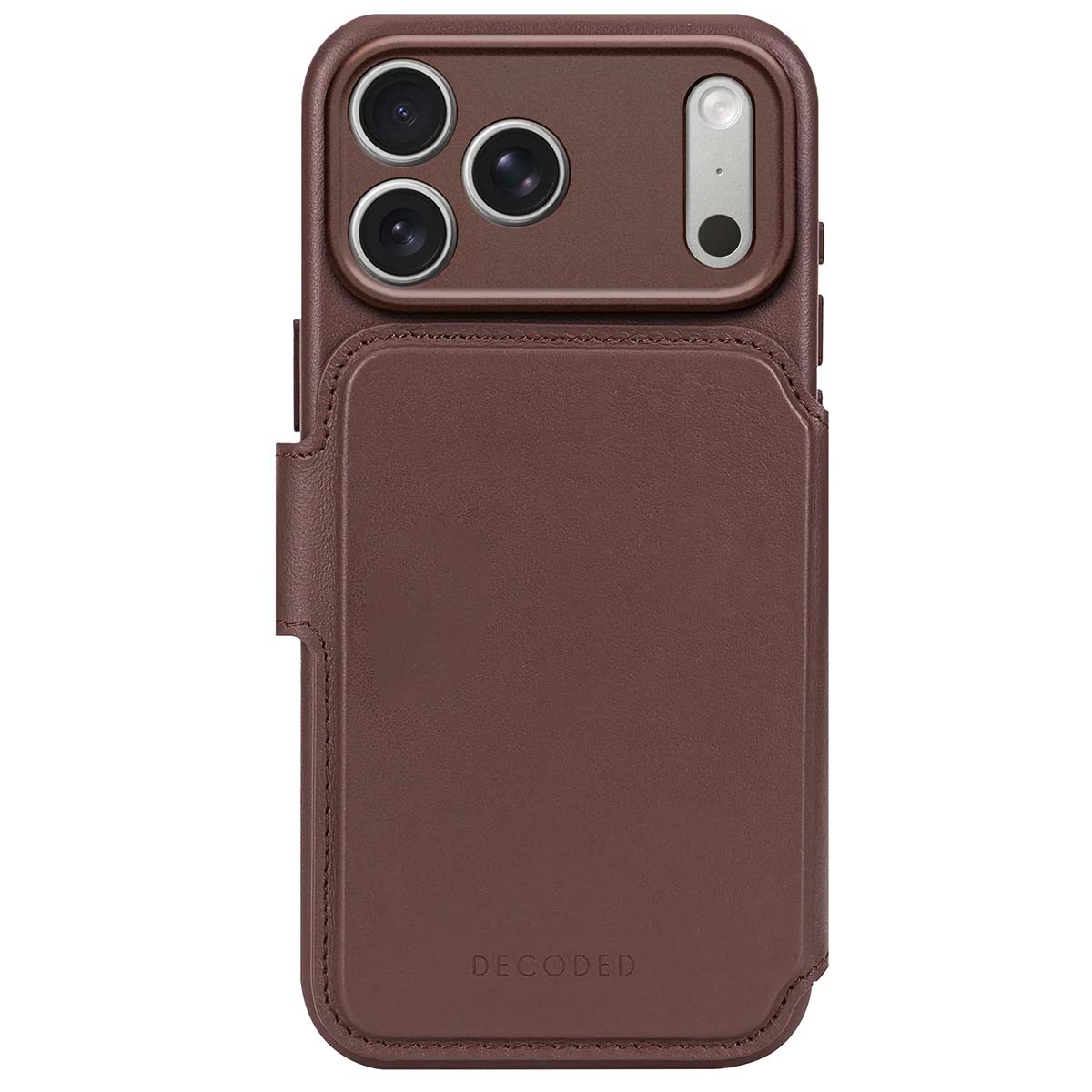 Coque portefeuille cuir iPhone 17 Pro Max détachable contre les chutes