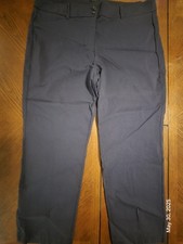 Lane Bryant Women's The Madison Navy Blue Straight Leg Stretch Dress Pants 24
