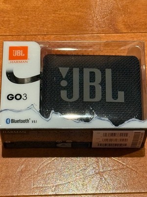 JBL GO3 Portable Waterproof Wireless Speaker - Black NEW