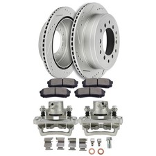 Rear Brake Calipers Brake Rotors Brake Pads For 2010-2014 Toyota Fj Cruiser