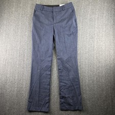 Nine West Pants Womens 8 Heather Navy Barely Bootcut Pull On Mid Rise Stretch