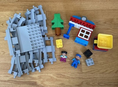 Lego Duplo Steam Train Track Platform Blocks & People 10874 Replacement No Train