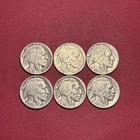 Lot Of (6) Buffalo/Indian Head Nickels G-VG (20-P, 26-P, 28-P, 29-P, 35-P, 36-P)
