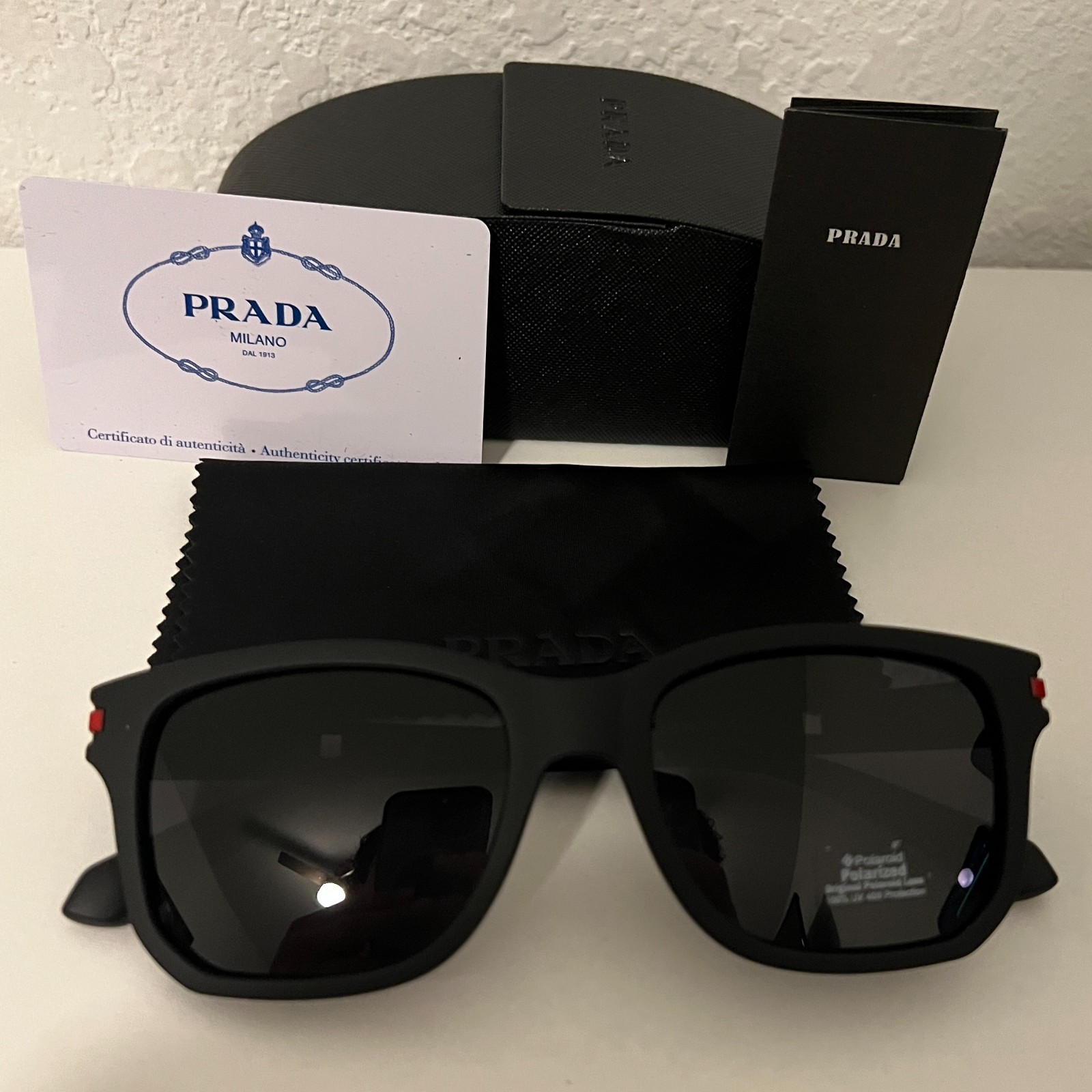 PRADA Linea Rossa 01TS Rectangle Men's Sunglasses