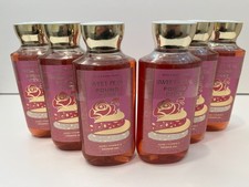 BATH  BODY WORKS SWEET PETAL POUNDCAKE LOT OF 6 SHOWER GEL 10 OZ NEW  SEALED