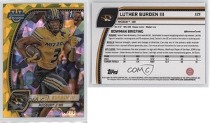 2024 Bowman U Chrome Sapphire Edition Yellow /75 Luther Burden III #123